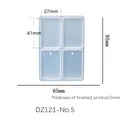 Moule silicone géométrique pour boucles d'oreilles et bijoux – Couleur DZ121-No5