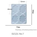 Moule silicone géométrique pour boucles d'oreilles et bijoux – Couleur DZ121-No7