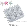 Moule silicone géométrique pour boucles d'oreilles et bijoux – Couleur DZ122-No1