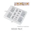 Moule silicone géométrique pour boucles d'oreilles et bijoux – Couleur DZ122-No4