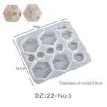 Moule silicone géométrique pour boucles d'oreilles et bijoux – Couleur DZ122-No5