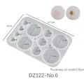 Moule silicone géométrique pour boucles d'oreilles et bijoux – Couleur DZ122-No6
