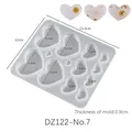 Moule silicone géométrique pour boucles d'oreilles et bijoux – Couleur DZ122-No7