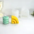Moule silicone géométrique pour bougie et décoration résine – 5