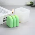 Moule silicone géométrique pour bougie et décoration résine – Color GRIS FONCÉ (E)