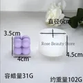 Moule silicone géométrique pour bougie et décoration résine – Color kaki foncé (D)