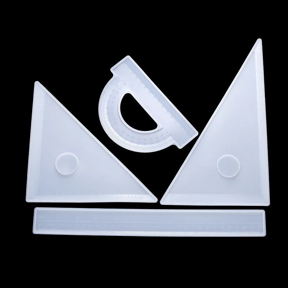 Moule silicone géométrique pour bricolage résine et mesure