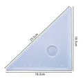 Moule silicone géométrique pour bricolage résine et mesure – Couleur Lsosceles triangle