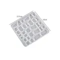 Moule silicone géométrique pour pendentif et bijou résine – Color BLANC (01)