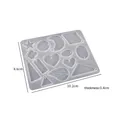 Moule silicone géométrique pour pendentif et bijou résine – Color Bleu (06)