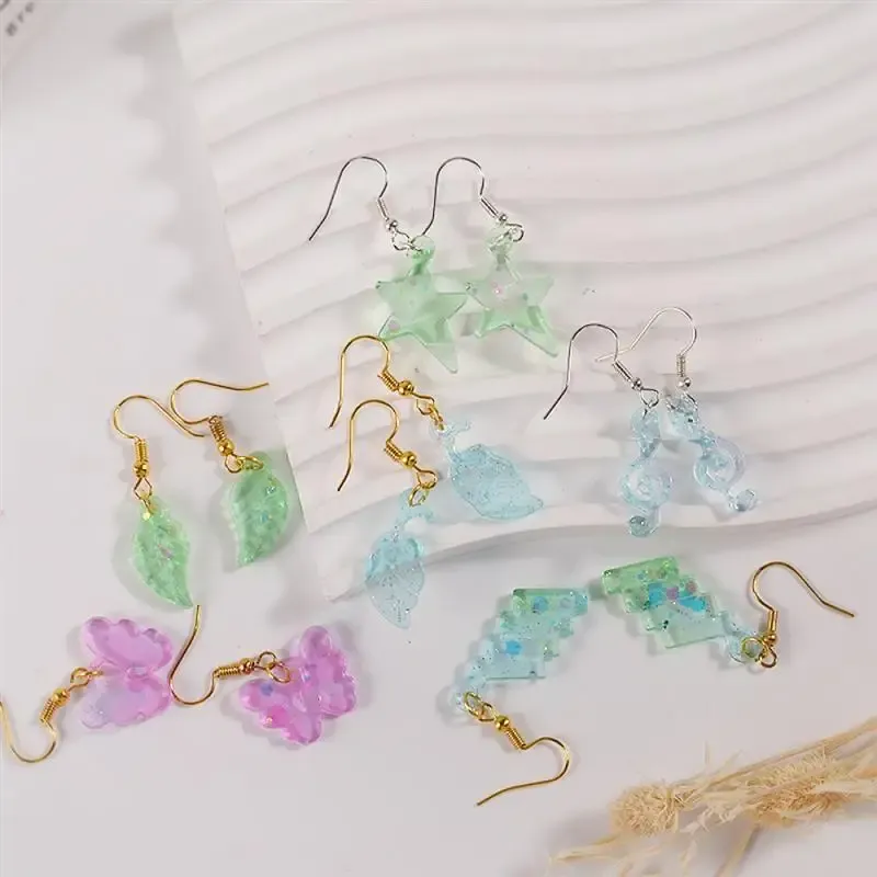 Moule silicone géométrique pour pendentif et bijou résine
