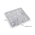 Moule silicone géométrique pour pendentif et bijou résine – Color Jaune (07)