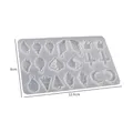 Moule silicone géométrique pour pendentif et bijou résine – Color vert (03)