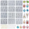 Moule silicone géométrique pour pendentif et porte-clés – 1
