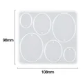Moule silicone géométrique pour pendentif et porte-clés – Color Argent (20)