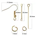 Moule silicone géométrique pour pendentif et porte-clés – Color Golden 220pcs