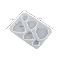 Moule silicone géométrique pour pendentif et porte-clés – Color noir (06)