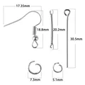 Moule silicone géométrique pour pendentif et porte-clés – Color Silver Color 220pcs