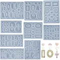 Moule silicone géométrique pour porte-clés et bijoux – 1