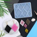 Moule silicone géométrique pour porte-clés et bijoux – 4