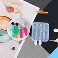 Moule silicone géométrique pour porte-clés et bijoux – 5