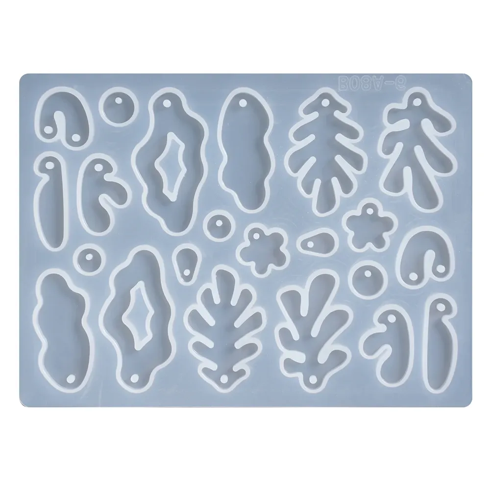 Moule silicone géométrique pour porte-clés et bijoux