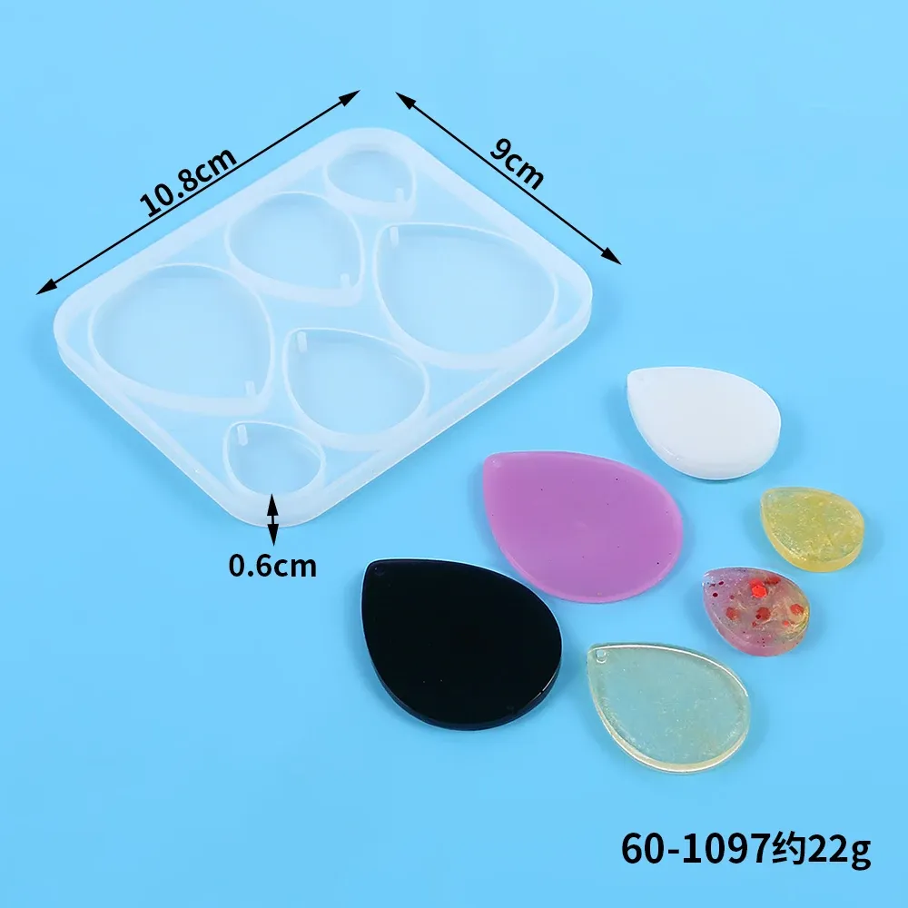 Moule silicone géométrique pour porte-clés et bijoux