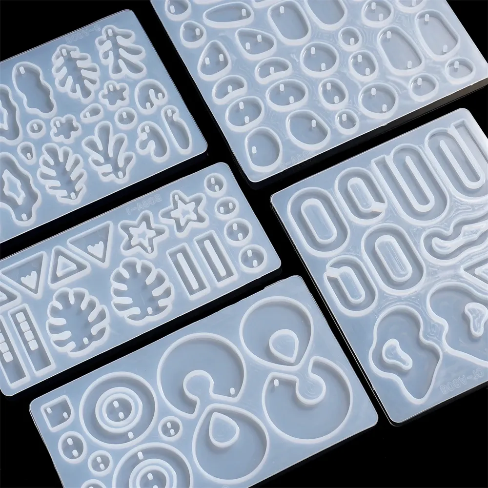 Moule silicone géométrique pour porte-clés et bijoux