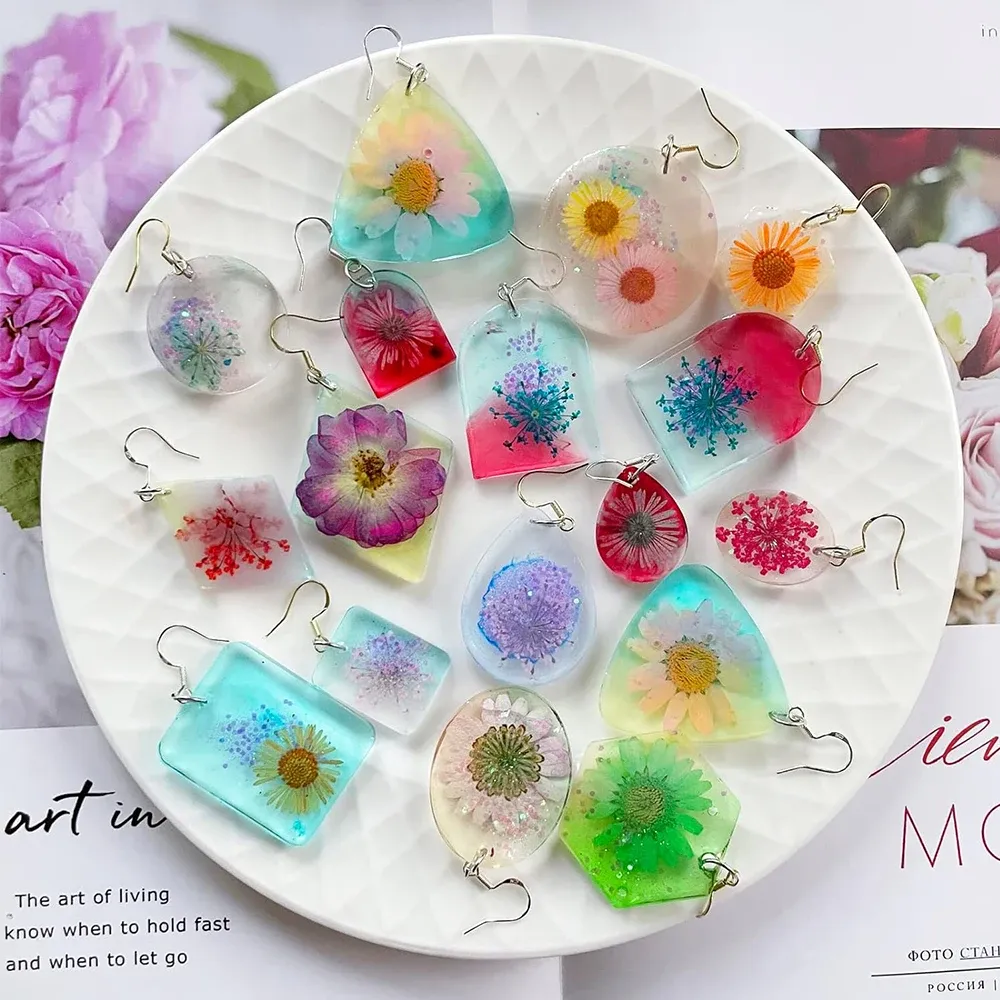 Moule silicone géométrique pour porte-clés et bijoux
