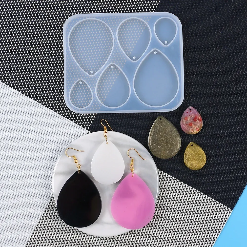 Moule silicone géométrique pour porte-clés et bijoux