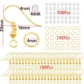 Moule silicone géométrique pour porte-clés et bijoux – Couleur Gold 300Pcs