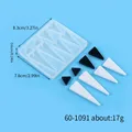 Moule silicone géométrique pour porte-clés et bijoux – Couleur GRIS (60-1091)