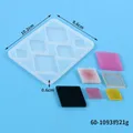 Moule silicone géométrique pour porte-clés et bijoux – Couleur Jaune (60-1093)