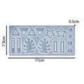 Moule silicone géométrique pour porte-clés et bijoux – Couleur Mold 01