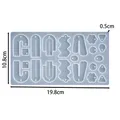 Moule silicone géométrique pour porte-clés et bijoux – Couleur Mold 02