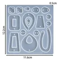 Moule silicone géométrique pour porte-clés et bijoux – Couleur Mold 04