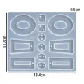 Moule silicone géométrique pour porte-clés et bijoux – Couleur Mold 07