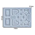 Moule silicone géométrique pour porte-clés et bijoux – Couleur Mold 08
