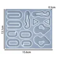 Moule silicone géométrique pour porte-clés et bijoux – Couleur Mold 10