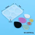 Moule silicone géométrique pour porte-clés et bijoux – Couleur Or (60-1097)