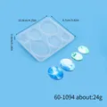 Moule silicone géométrique pour porte-clés et bijoux – Couleur Rose (60-1094)