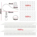 Moule silicone géométrique pour porte-clés et bijoux – Couleur Silver 300Pcs