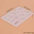Moule silicone géométrique pour porte-clés et bijoux – Couleur vert (60-17)