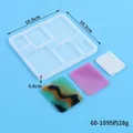 Moule silicone géométrique pour porte-clés et bijoux – Couleur Violet (60-1095)