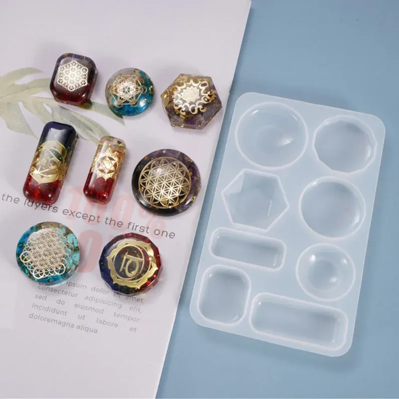 Moule silicone goutte cristal pour bijoux