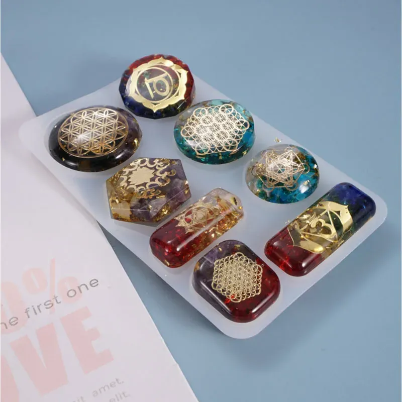Moule silicone goutte cristal pour bijoux