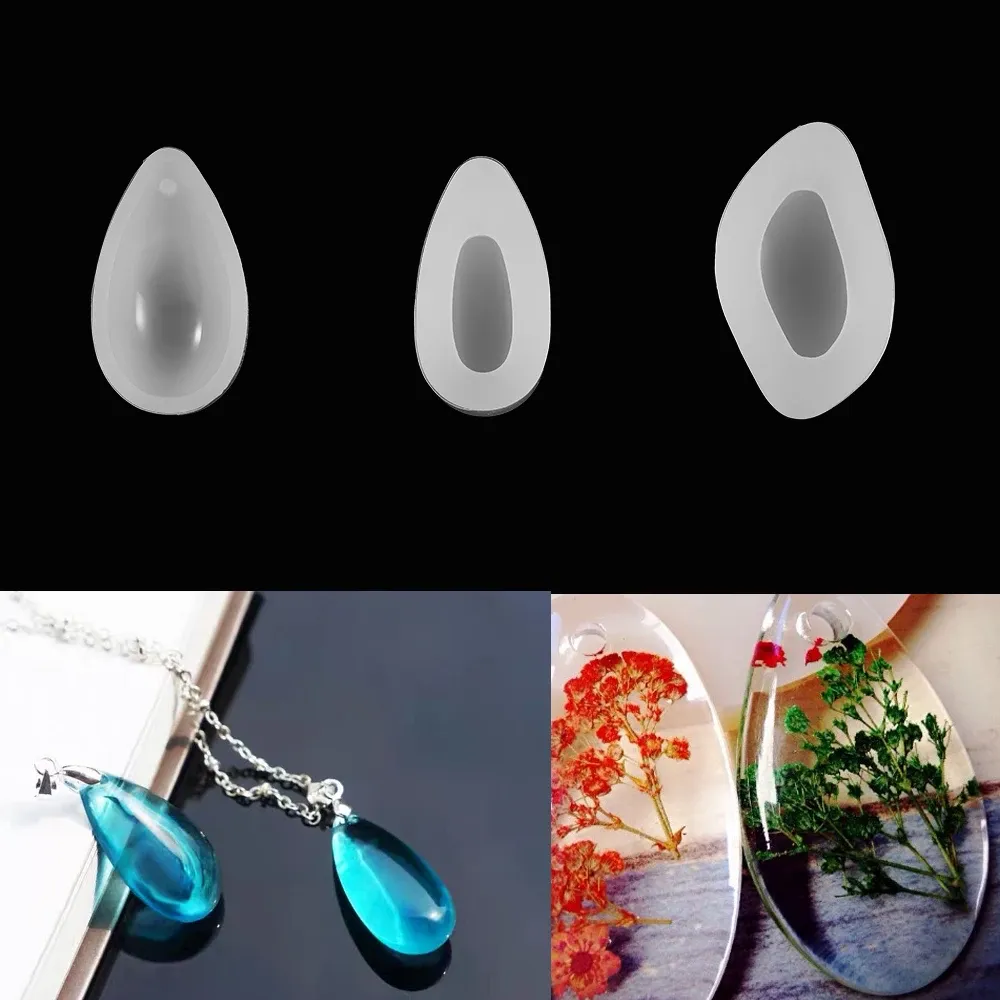 Moule silicone goutte d'eau pour bijoux