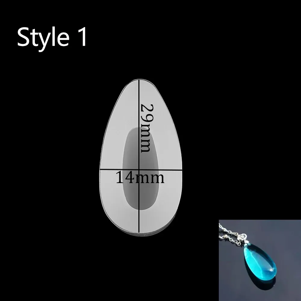 Moule silicone goutte d'eau pour bijoux