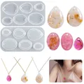 Moule silicone goutte et ovale pour bijoux – 1