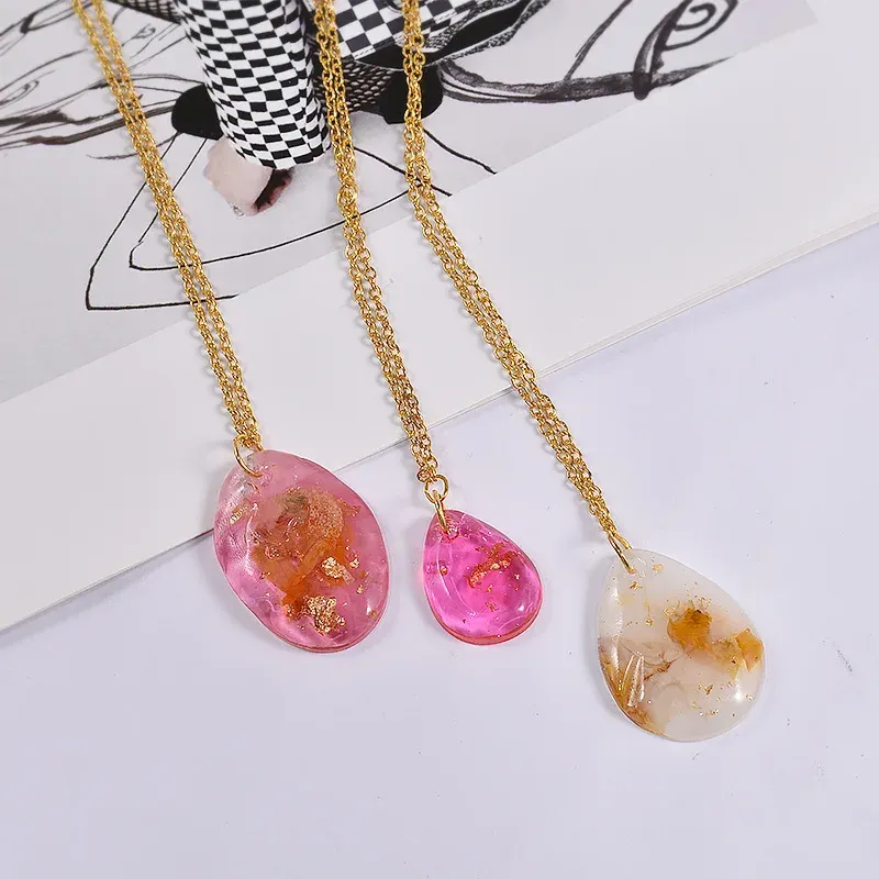 Moule silicone goutte et ovale pour bijoux
